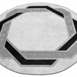 Pyöreät Matot - Olympia (musta/valkoinen) -Pyöreät matot myymälä handes2 99796