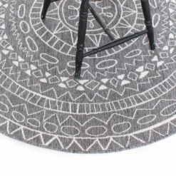 Pyöreät Matot - Brussels Diamond (harmaa) -Pyöreät matot myymälä img 6412