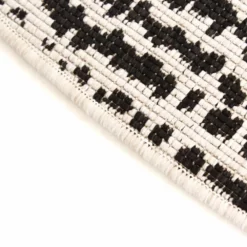 Pyöreät Matot - Brussels Swirl (musta) -Pyöreät matot myymälä img 6420