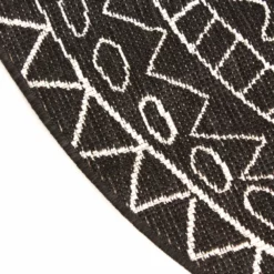 Pyöreät Matot - Brussels Diamond (musta) -Pyöreät matot myymälä img 6517