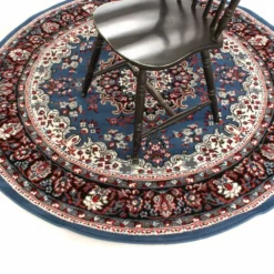 Pyöreät Matot - Peking (sininen) -Pyöreät matot myymälä img 6589