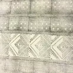 Räsymatto - Rabat (musta/harmaa/valkoinen) -Pyöreät matot myymälä img 6763