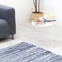 Räsymatot - Nordal Design Denim (jeans) -Pyöreät matot myymälä img 7415 93783