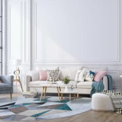 Pyöreät Matot - Feres (harmaa/beige/multi) -Pyöreät matot myymälä interi1 54518