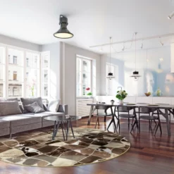 Pyöreät Matot - Nonza (ruskea) -Pyöreät matot myymälä interior 24 1007261722 1.2 alasehir.sk11184.col801