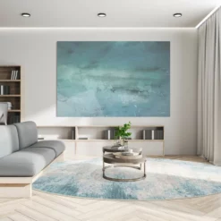 Pyöreät Matot - Zarzi (sininen) 8 Pyöreät Matot - Zarzi (sininen) -Pyöreät matot myymälä interior 37 fishbone round table bright 1290583024 1.0 minaus skd11137.802 dt40276.101.round