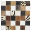 Lehmäntalja 45 X 45 Cm -Pyöreät matot myymälä kohuds kudde zebra patchwork kuddfodral 45x45cm 192 197 22x197