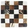 Lehmäntalja 45 X 45 Cm -Pyöreät matot myymälä kohuds kudde zebra patchwork kuddfodral 45x45cm 216 221 22x218