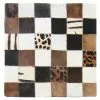 Lehmäntalja 45 X 45 Cm -Pyöreät matot myymälä kohuds kudde zebra patchwork kuddfodral 45x45cm 234 239 22x235
