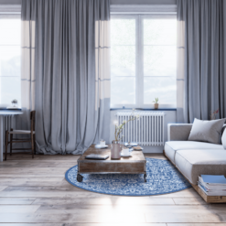 Pyöreät Matot - Menfi (sininen) -Pyöreät matot myymälä menfirunda 74865