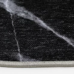 Pyöreät Matot - Savino (musta/valkoinen/vihreä) -Pyöreät matot myymälä mifc2b1