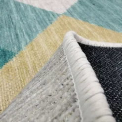 Pyöreät Matot - Temara (sininen/multi) -Pyöreät matot myymälä mosess4 97336