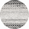 Pyöreät Matot - Ovada (musta/valkoinen) -Pyöreät matot myymälä ovadarund