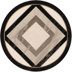 Pyöreät Matot - Pavia (beige/musta)