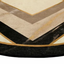 Pyöreät Matot - Pavia (beige/musta) -Pyöreät matot myymälä pavias1 2825