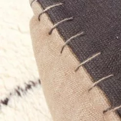 Rahi - Juutti Top (musta) -Pyöreät matot myymälä puffarbeniourain 11025