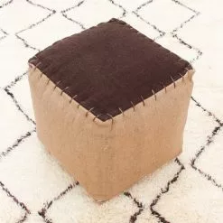 Rahi - Juutti Top (ruskea) -Pyöreät matot myymälä puffarbeniourain 11038