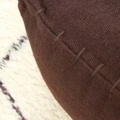 Rahi - Juutti (ruskea) -Pyöreät matot myymälä puffarbeniourain 11079