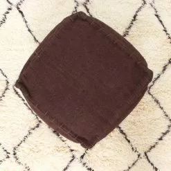 Rahi - Juutti (ruskea) -Pyöreät matot myymälä puffarbeniourain 11096