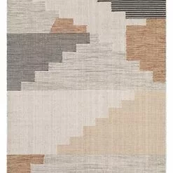 Edessä 10 Räsymatto - Pune (beige/valkoinen/musta)