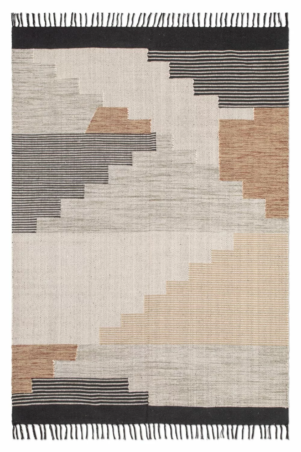 Räsymatto - Pune (beige/valkoinen/musta) 3 Räsymatto - Pune (beige/valkoinen/musta)