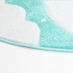 Lastenmatto - Bueno Moon Pyöreä (turkoosi) -Pyöreät matot myymälä screenshot 2019 06 12kinderteppichsternenhimmelbuenokids1314mintflachflor teppichmondsternewolken4 11437