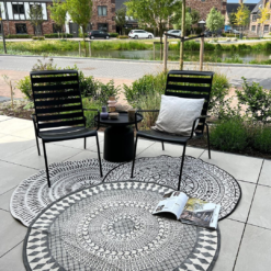 Pyöreät Matot - Brussels Night (harmaa) -Pyöreät matot myymälä xxxklusjesmambrusselandmarrakech 25638